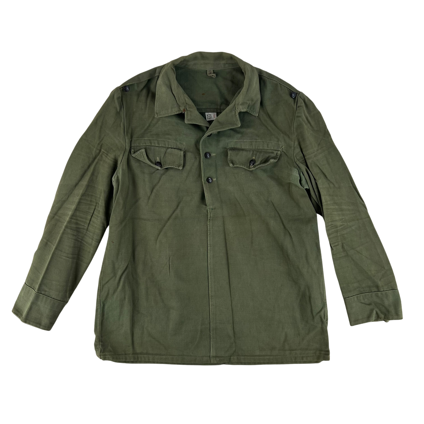 Bulgarian People's Army Olive Green Cossack Shirt - Large