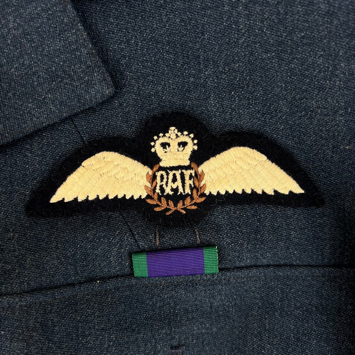 British Royal Air Force 70s No. 1 Dress Jacket w/ Belt - Medium