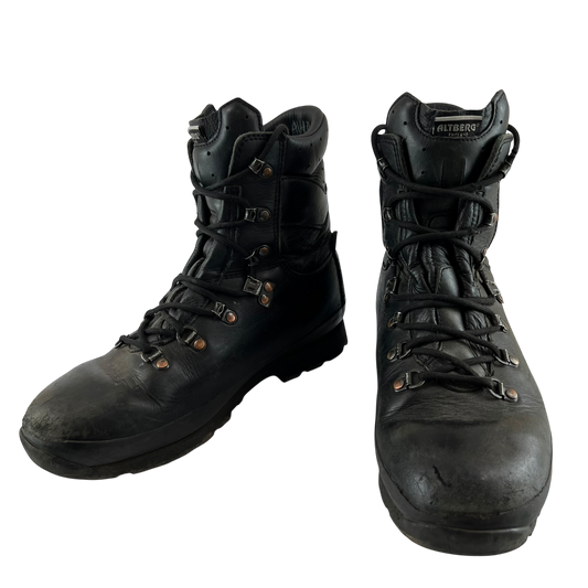 British Army Altberg Defender Black Combat Boots - Women's Size 7L