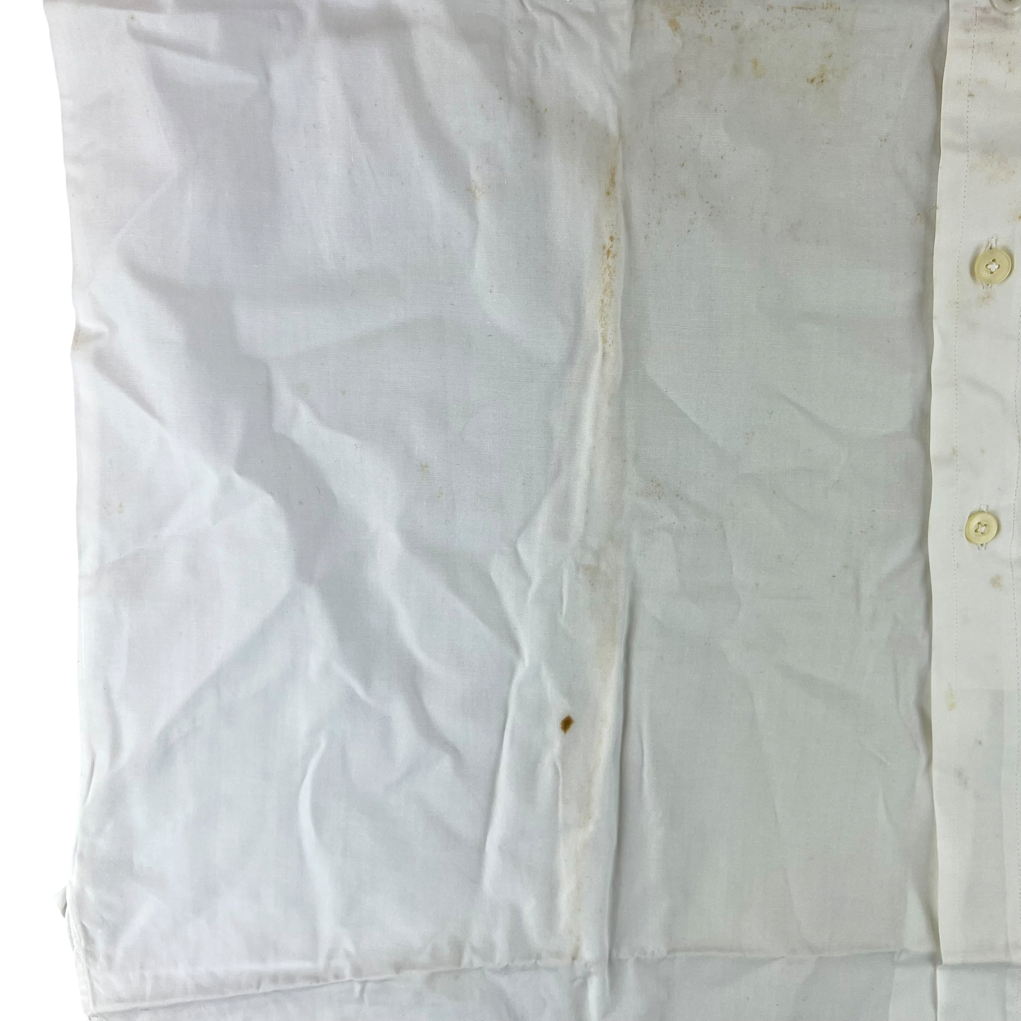British Merchant Navy 50s Officer's Tropical Short Sleeve Shirt - Large
