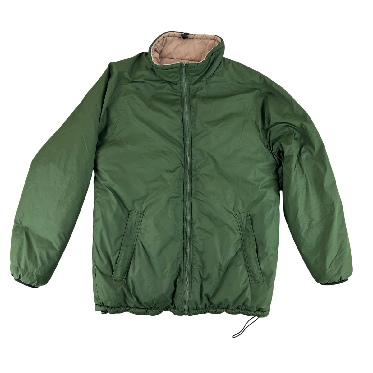 British Army Reversible Thermal Olive Green / Tan Quilted Jacket - Medium