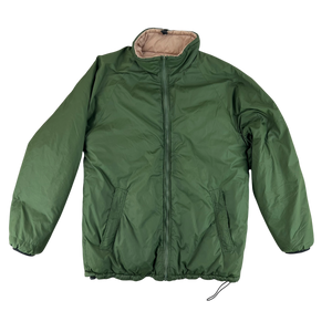 British Army Reversible Thermal Olive Green / Tan Quilted Jacket - Medium