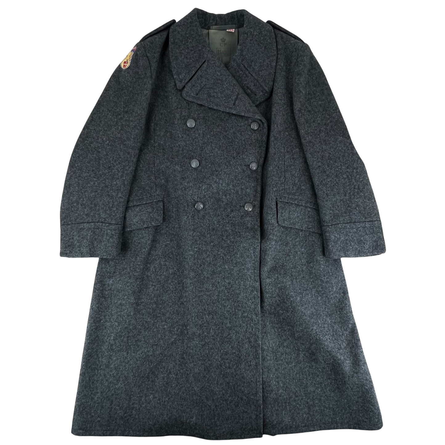 Danish Civil Defence 1950's Greatcoat - Large 112cm