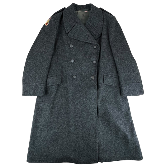 Danish Civil Defence 1950's Greatcoat - Large 112cm