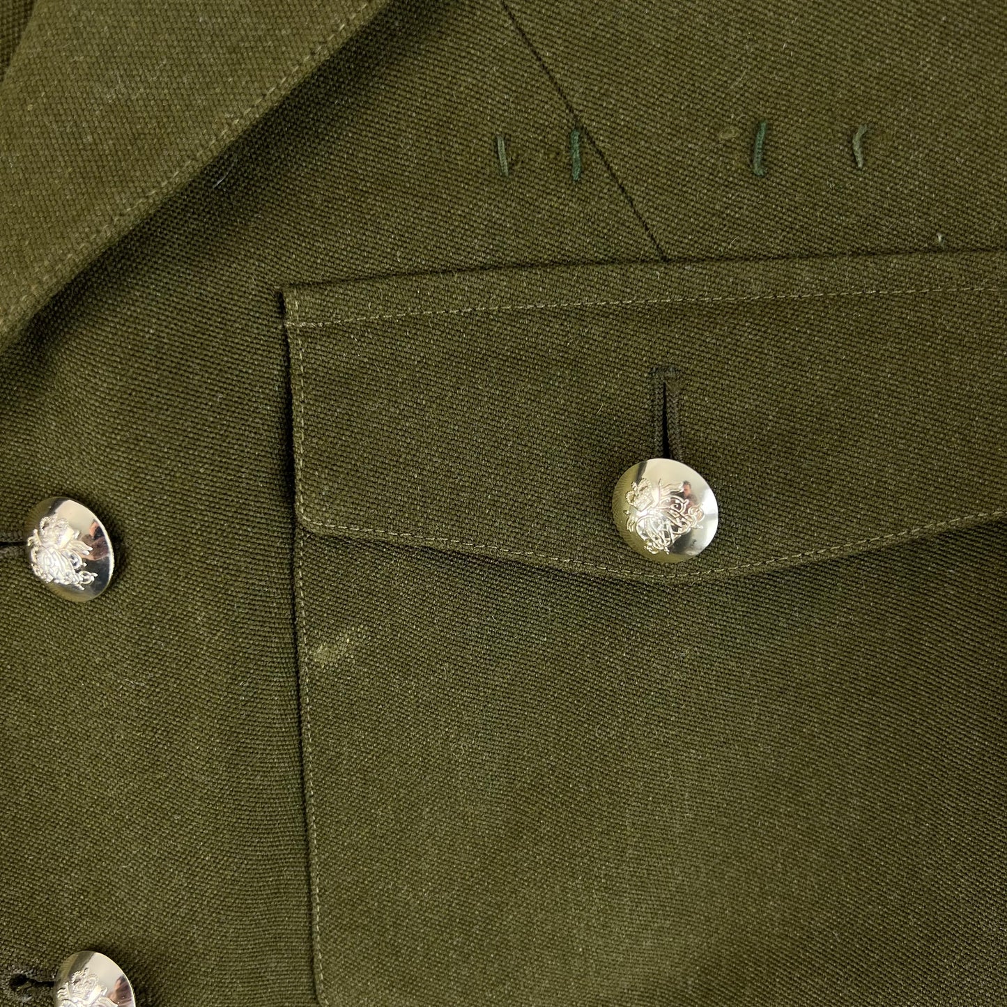 British Army 1980 Pattern No. 2 Olive Green Dress Jacket - 9th/12th Royal Lancers - Medium 180/100