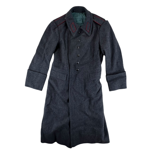 Bulgarian People's Army 80s Grey Wool Greatcoat - Large
