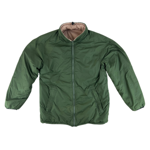 British Army Reversible Thermal Olive Green / Tan Quilted Jacket - Large