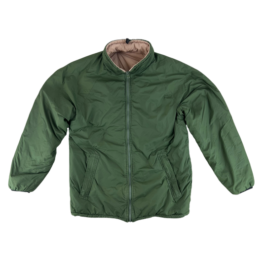 British Army Reversible Thermal Olive Green / Tan Quilted Jacket - Large