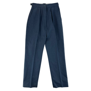 British RAF Women's 72 Pattern Lightweight Blue-Grey Dress Trousers - W28 L29.5