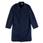 French Navy Gabardine Trenchcoat w/ Fur Liner - Medium