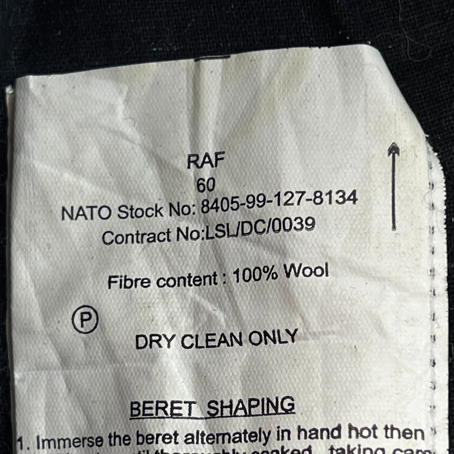 British RAF Beret w/ Badge - Large 60cm