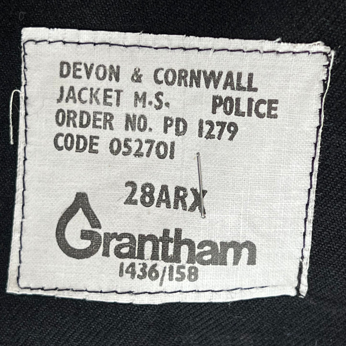 British Ministry of Defence Police Dress Jacket w/ Belt - Devon & Cornwall - Large