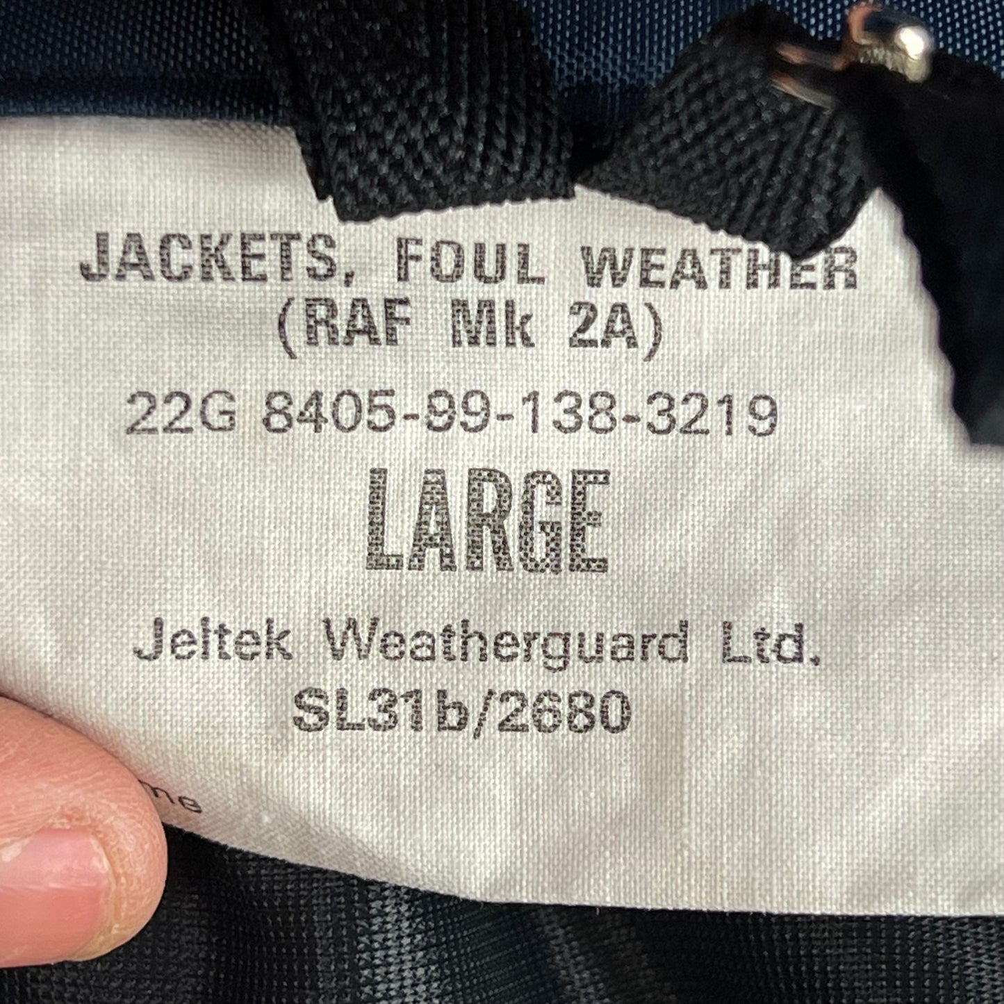 British RAF MVP Foul Weather Mk2A Coat Jacket - Large