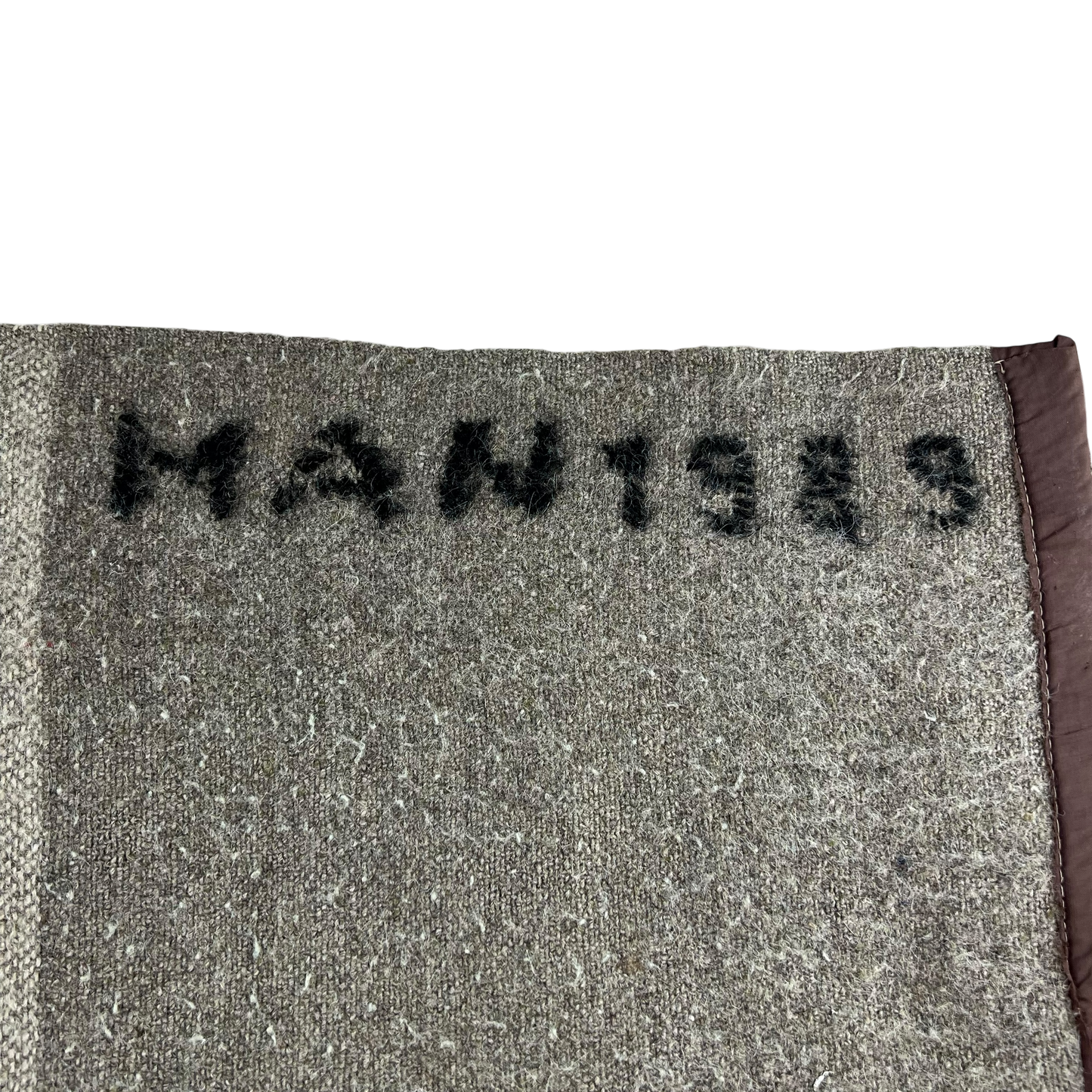 Romanian Army Oatmeal Brown Wool Blanket