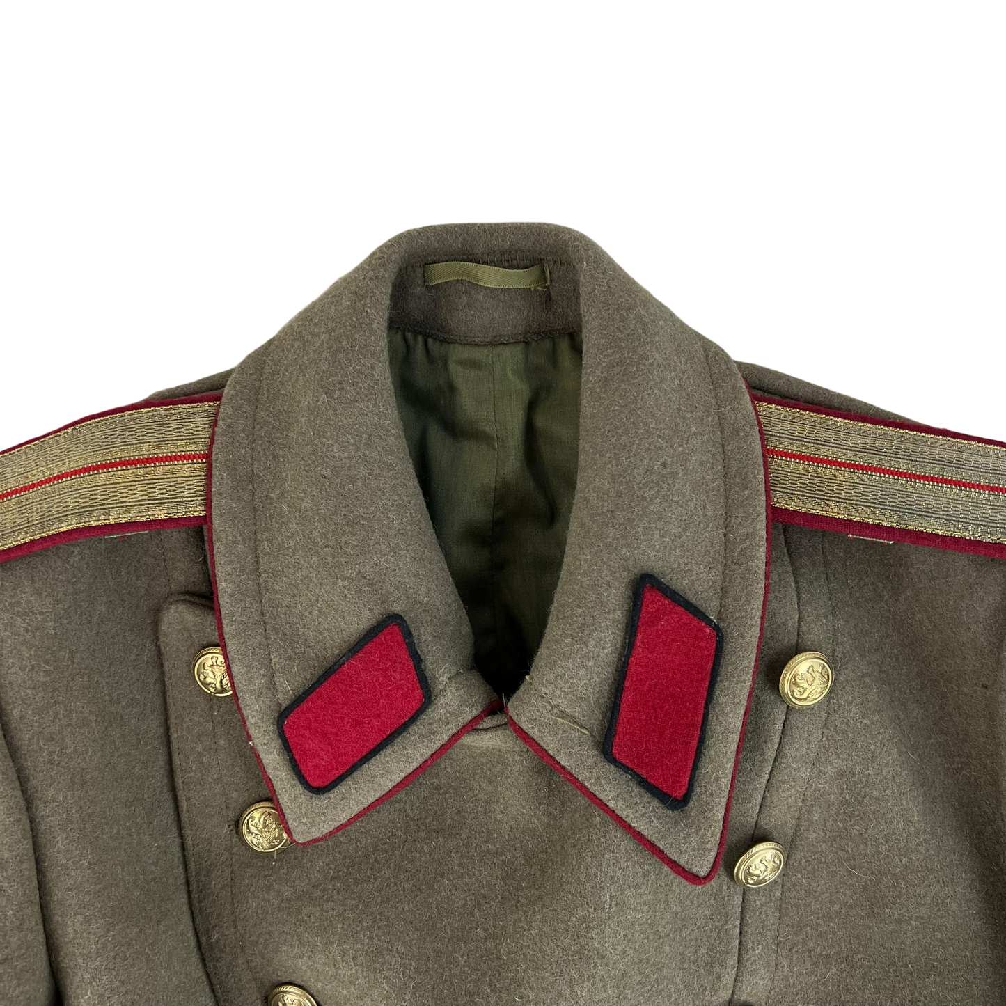 Bulgarian Army Officer's Khaki Wool Greatcoat - Small