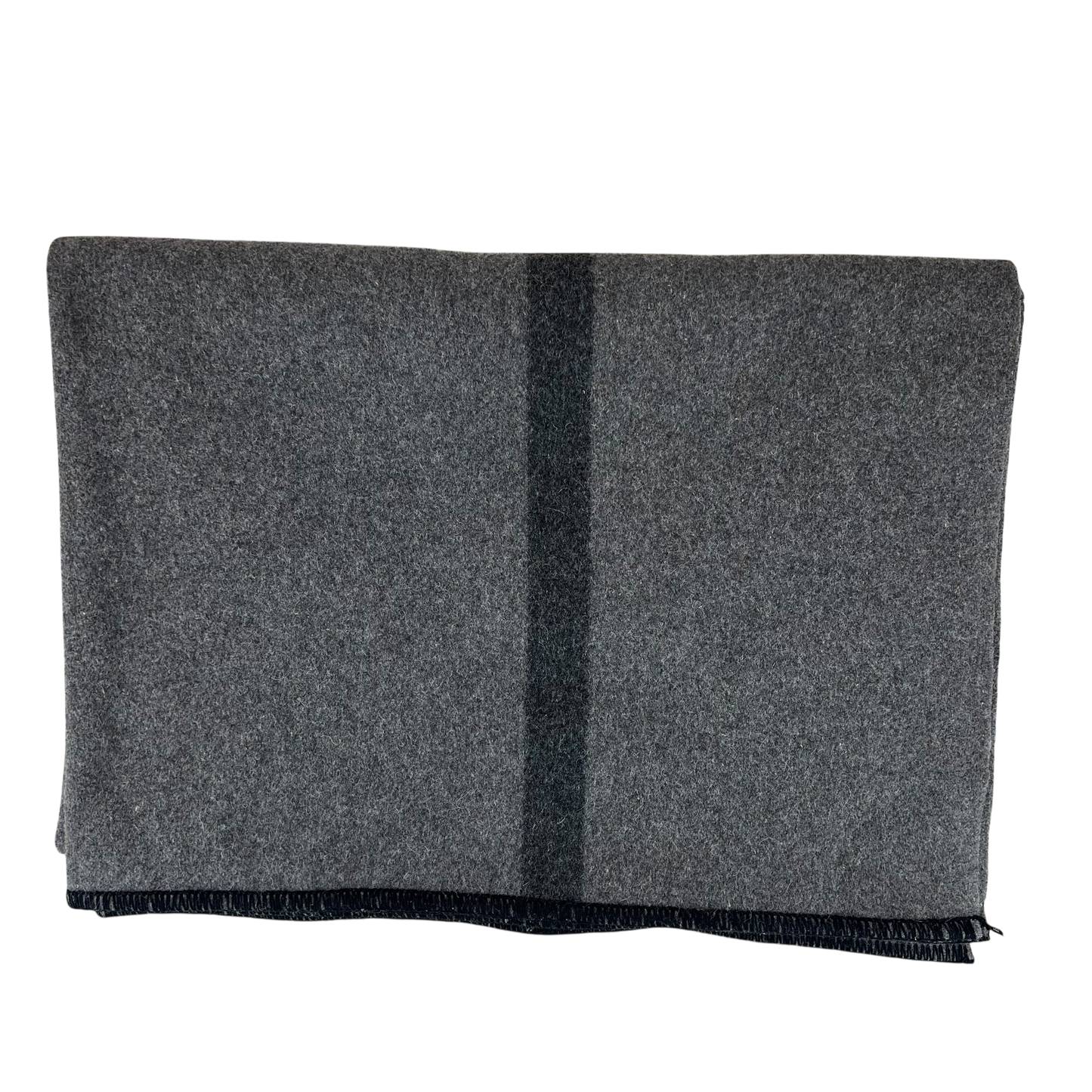 Romanian Army Grey Wool Blanket 73 x 58"