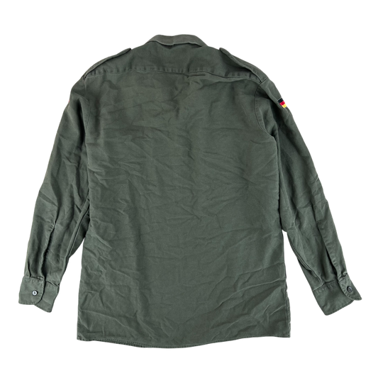 German Army Olive Green Long Sleeve Field Shirt - Large GrNr4