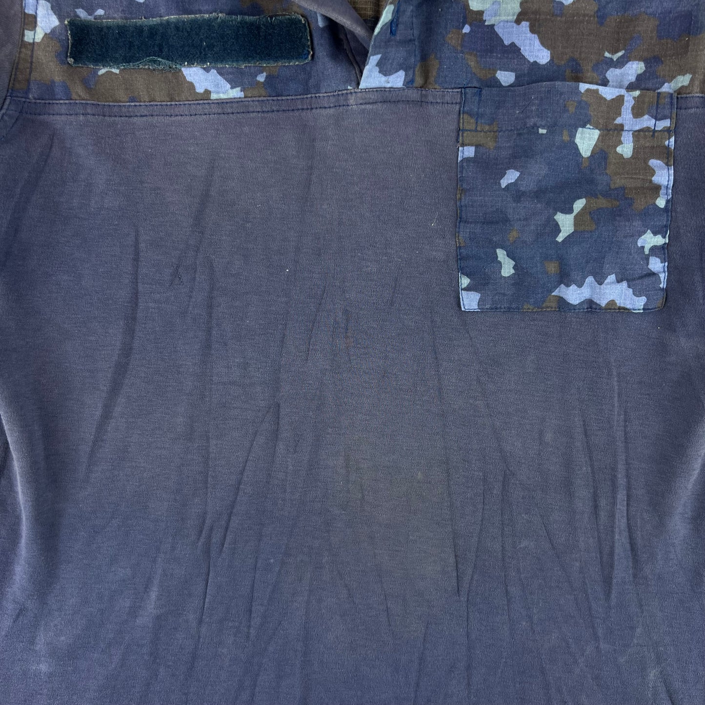Romanian Navy M2017 Blue Camouflage Polo Top - Medium