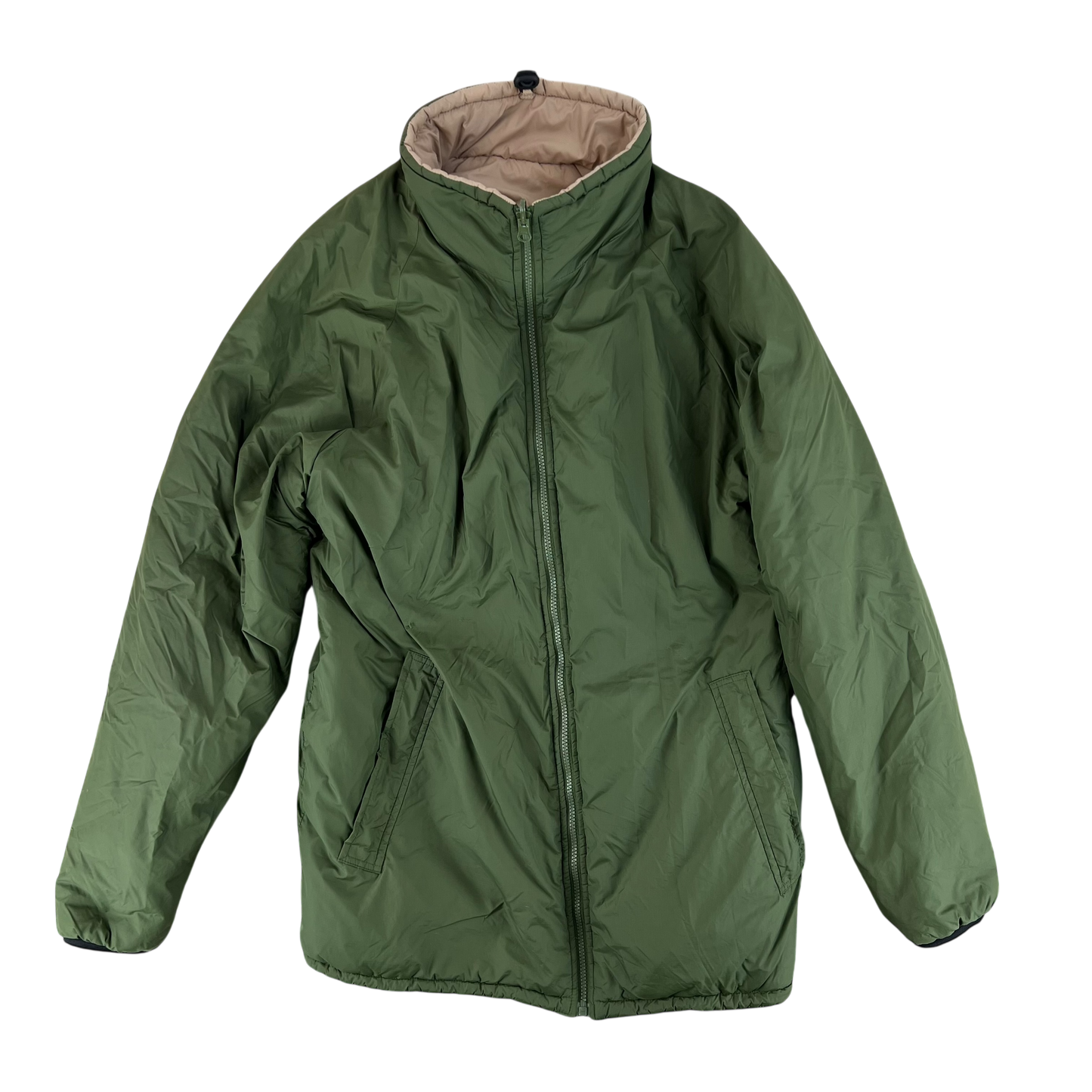 British Army Reversible Thermal Olive Green / Tan Quilted Jacket - Medium