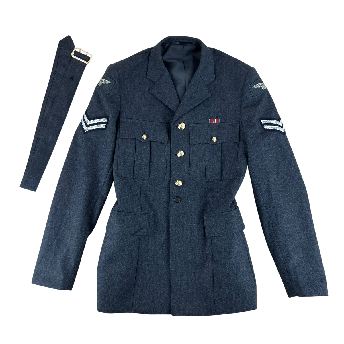 British Royal Air Force No. 1 Dress Jacket w/ Belt - Medium 100L