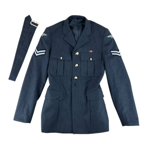 British Royal Air Force No. 1 Dress Jacket w/ Belt - Medium 100L