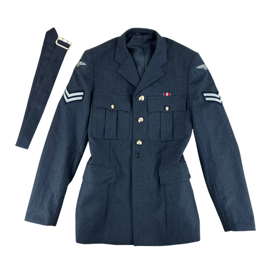 British Royal Air Force No. 1 Dress Jacket w/ Belt - Medium 100L