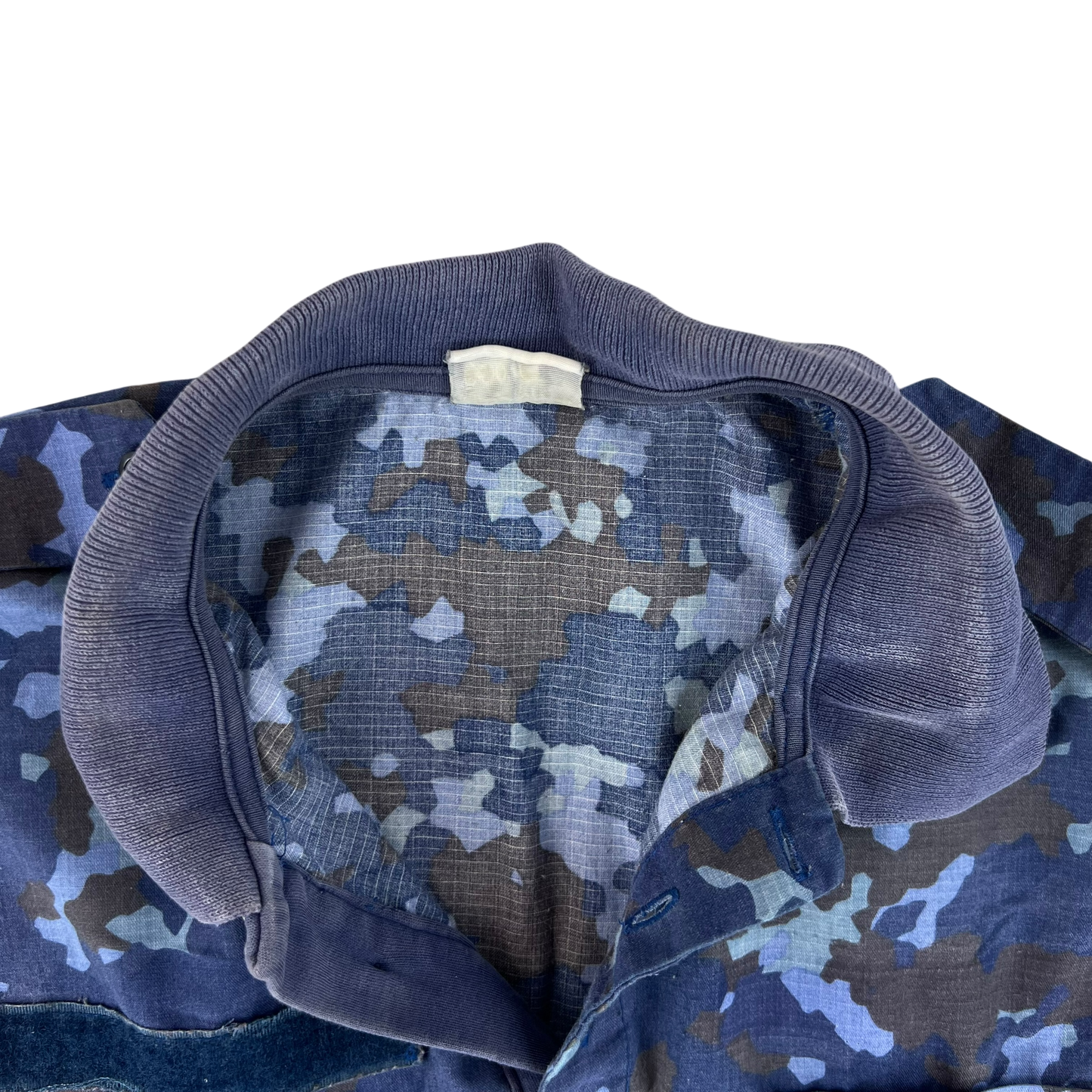 Romanian Navy M2017 Blue Camouflage Polo Top - Medium