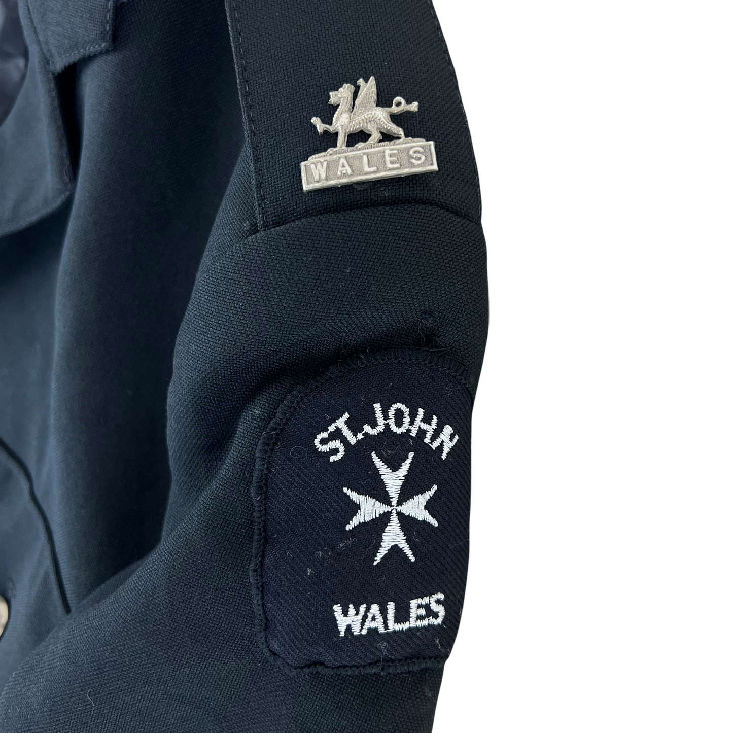 British St Johns Ambulance Black Dress Jacket - Wales - Large