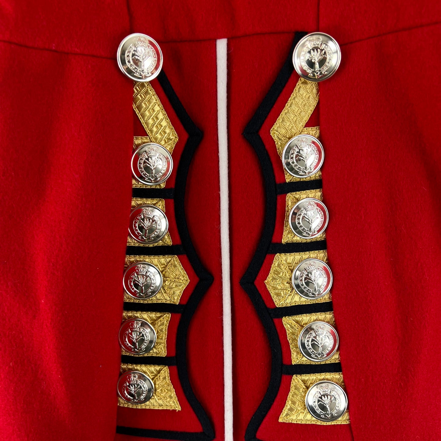British Army CQMS & Sergeants Bandsman's Tunic Jacket w/ Wings - Welsh Guards - X Small
