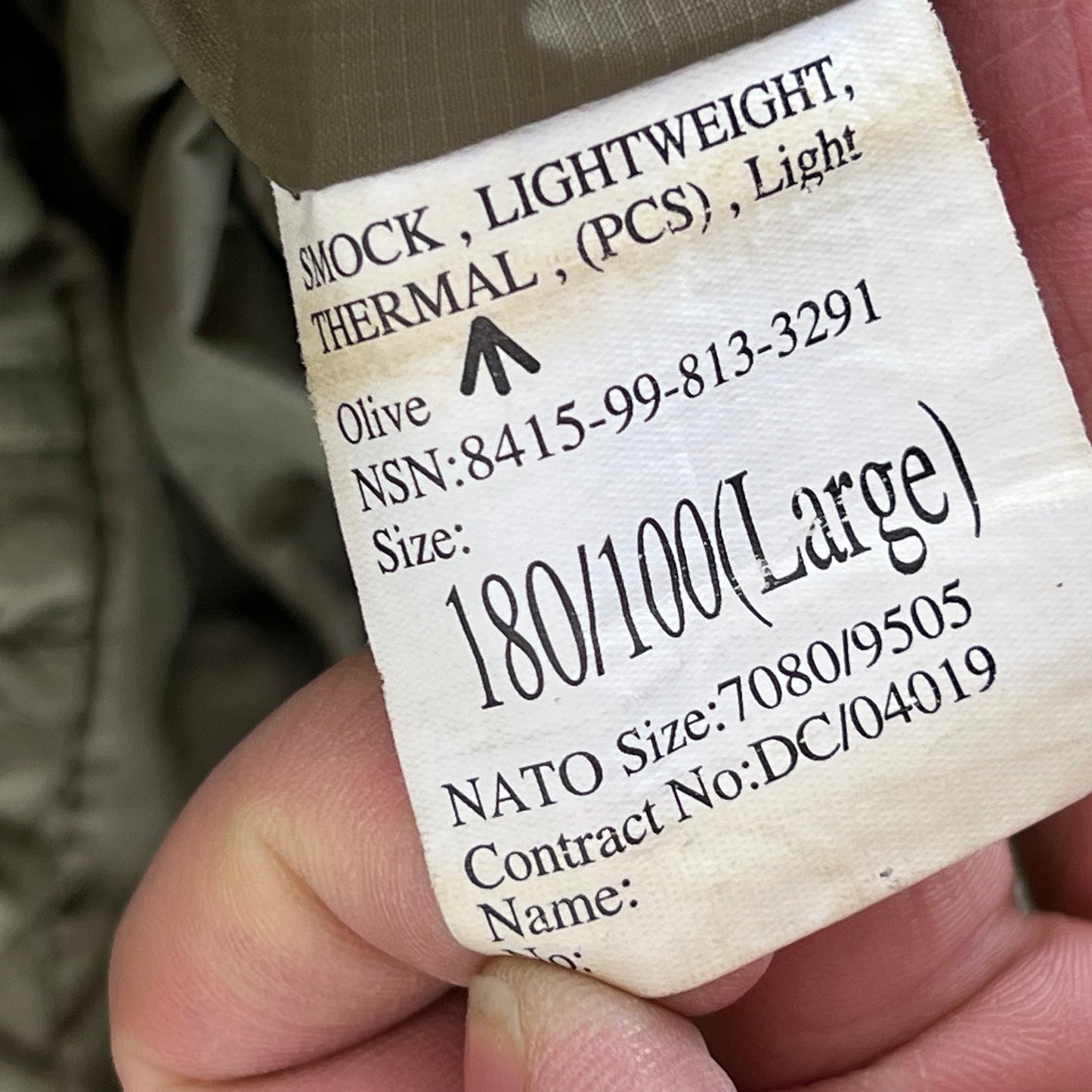 British Army Thermal Buffalo Pullover Smock - Large