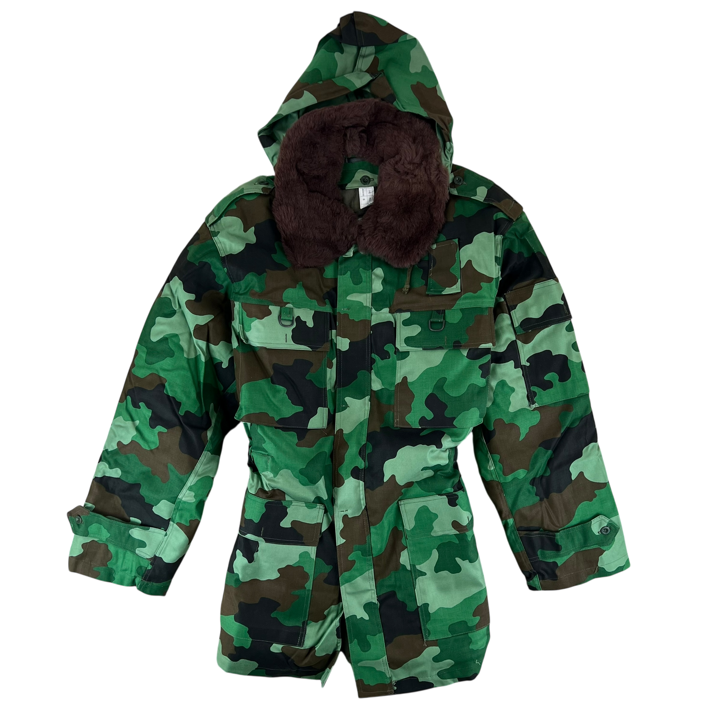 Serbian Army M93 Oak Leaf Camouflage Parka w/ Thermal Liner - Medium 172/100