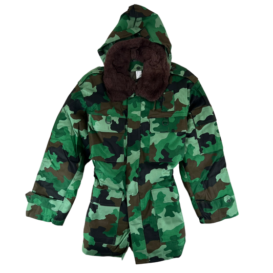 Serbian Army M93 Oak Leaf Camouflage Parka w/ Thermal Liner - Medium 172/100