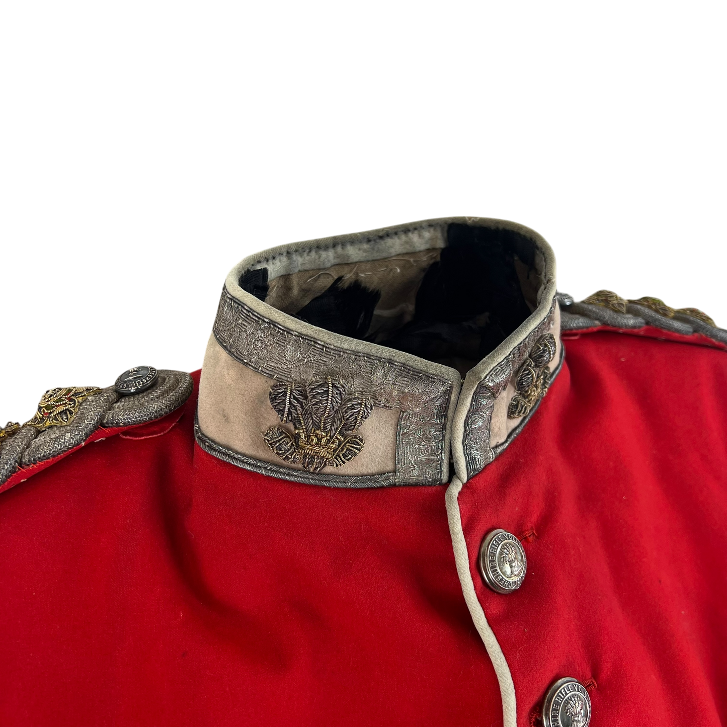 British Army Victorian Officer's Scarlet Tunic - Cheshire Rifle Volunteers - Small