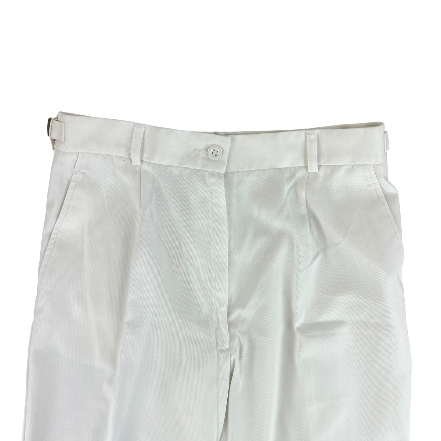 British Royal Navy Women's White Class II Flared Trousers - W30 L29