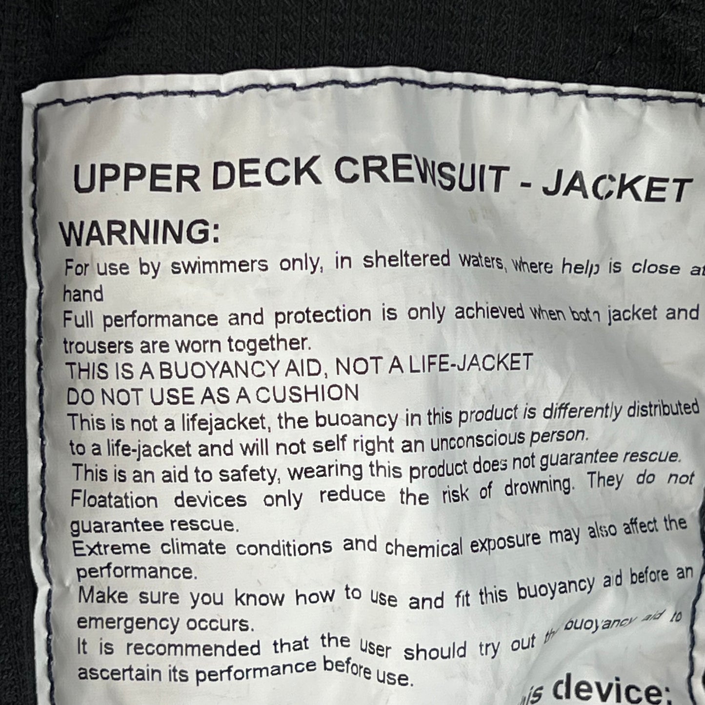 British Royal Navy Blue Upper Deck Jacket - X Large