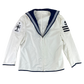 British Royal Navy Class II White Jumper Sailor's Top - Large 176/116