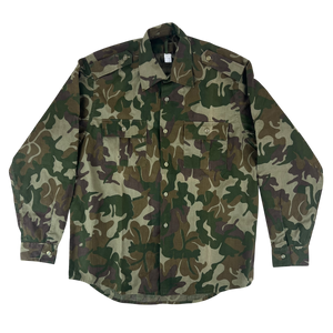 Romanian Army M1990 "Leaf" Camouflage Long Sleeve Shirt - Large