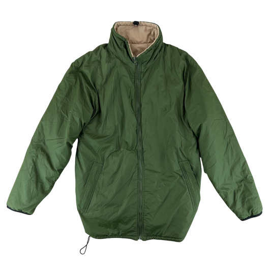British Army Reversible Thermal Olive Green / Tan Quilted Jacket - Medium