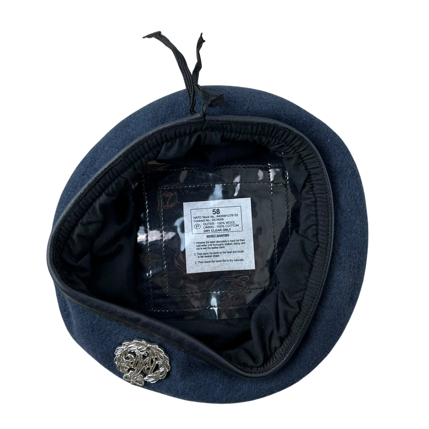 British RAF Beret w/ Badge - Medium 58cm
