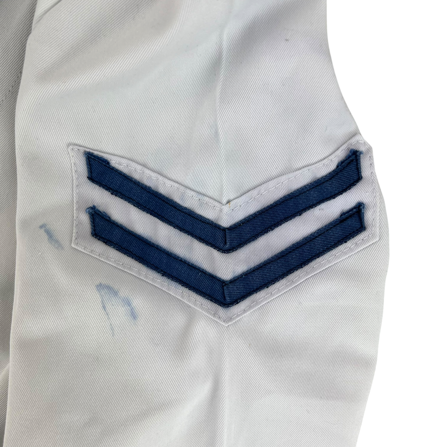 British Royal Navy Class II White Jumper Sailor's Top - Medium 170/100