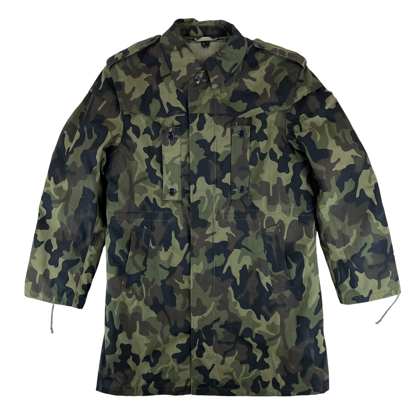 Romanian Army M1990 Leaf Pattern Cold Weather Field Jacket w/ Liner - Medium