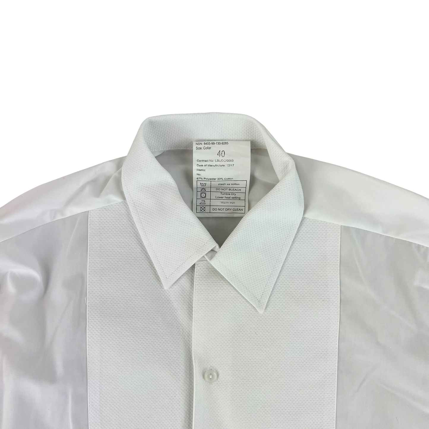 British Army White Marcella Mess Dress Shirt