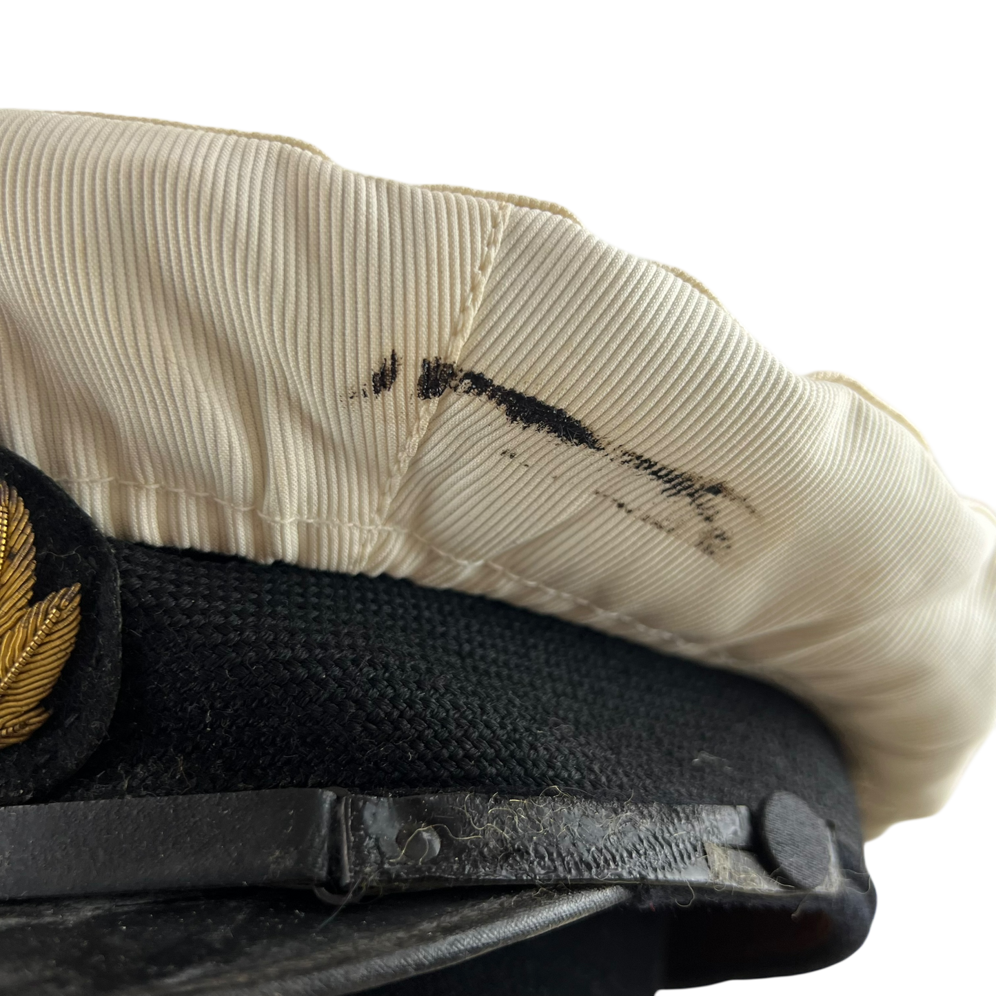 British Merchant Navy 50s Dress Cap w/ Dust Covers - Medium