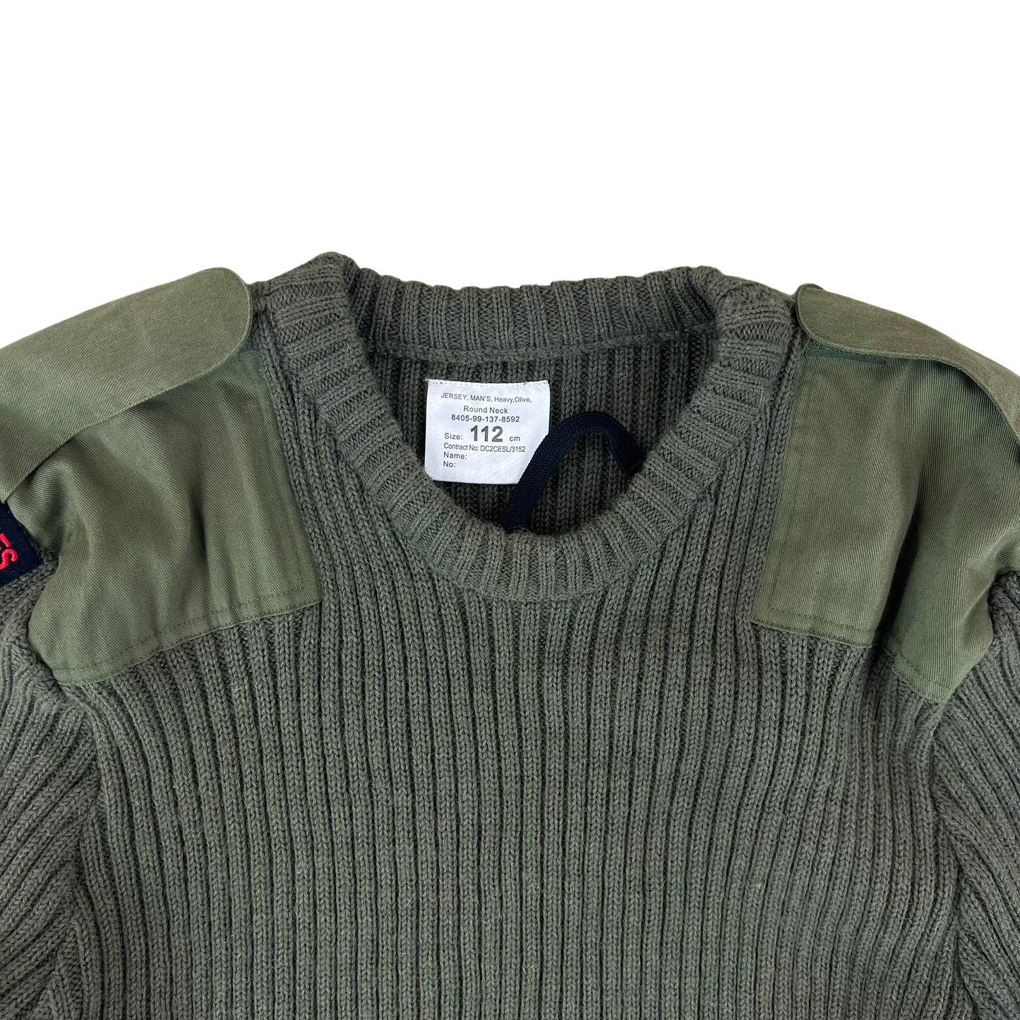 British Army Olive Green Pullover Jumper - Royal Marines - Large 112cm