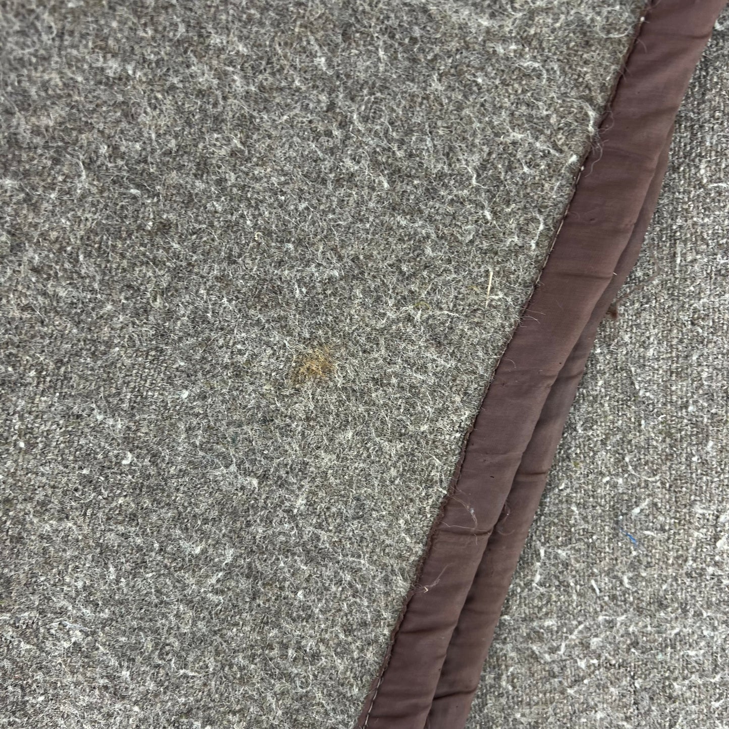 Romanian Army Oatmeal Brown Wool Blanket
