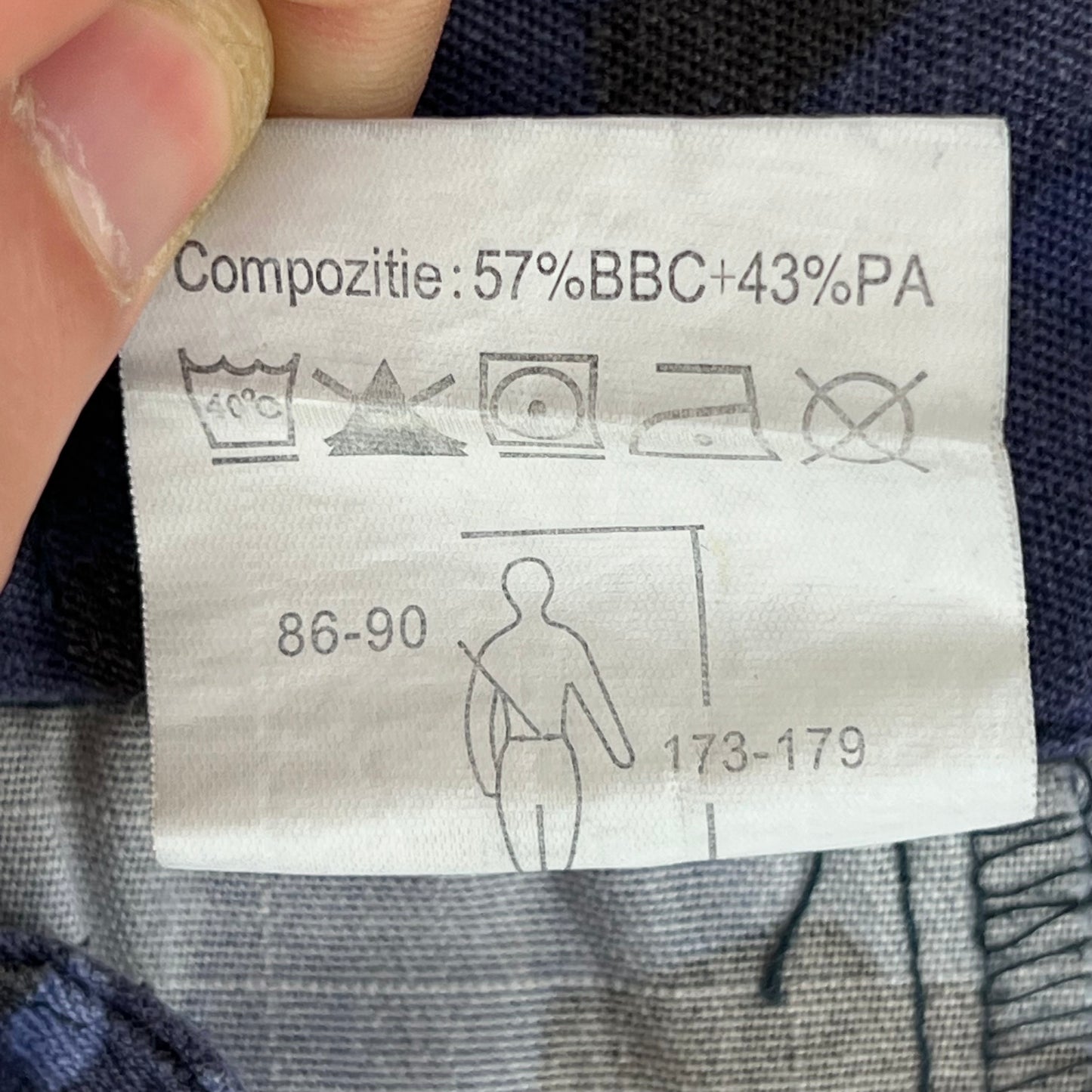 Romanian Navy M2017 Blue Camouflage Ripstop Trousers - W32 L30