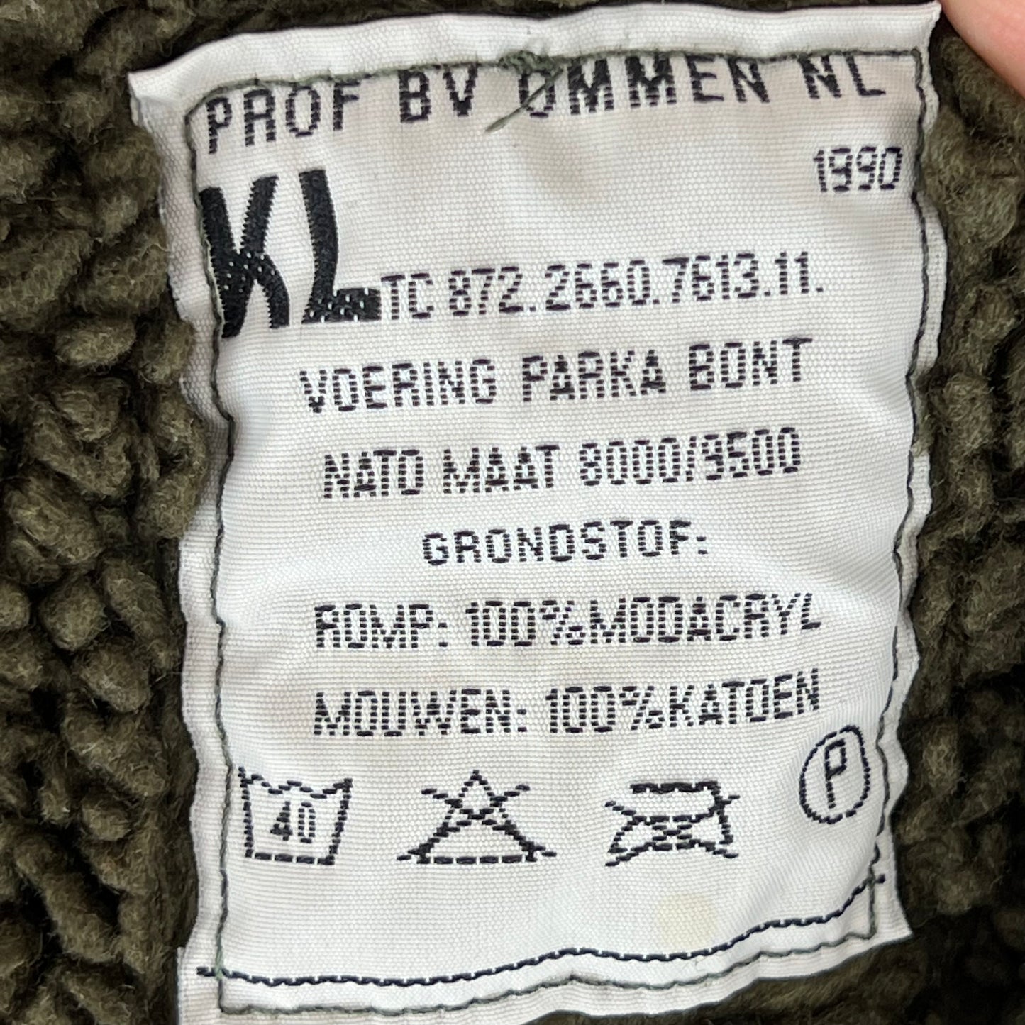 Dutch Army M93 DPM Woodland Camouflage Combat Jacket w/ Liner - Medium