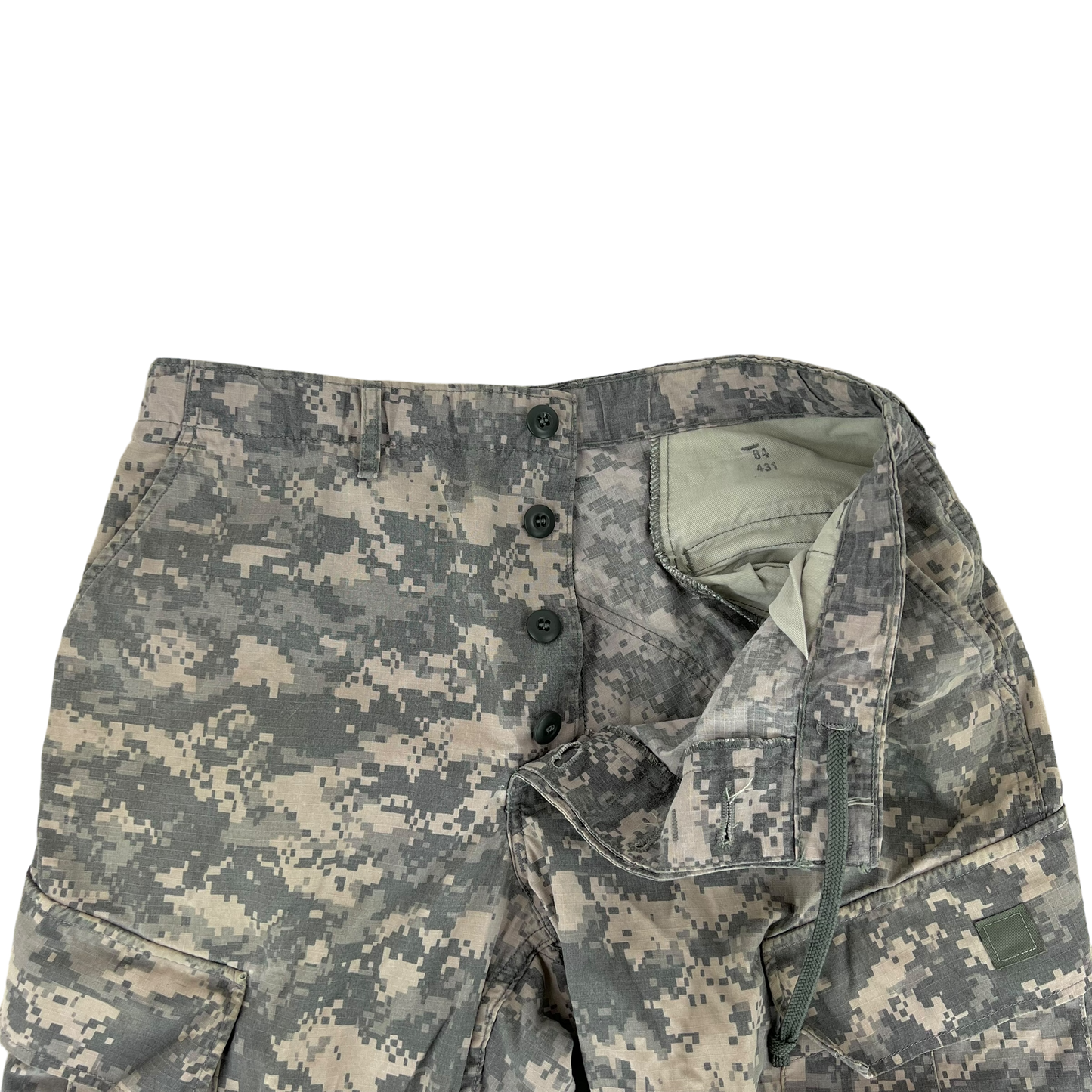 US Army UCP Pixel Camo Flame Resistant BDU Ripstop Combat Trousers - W35 L32.5