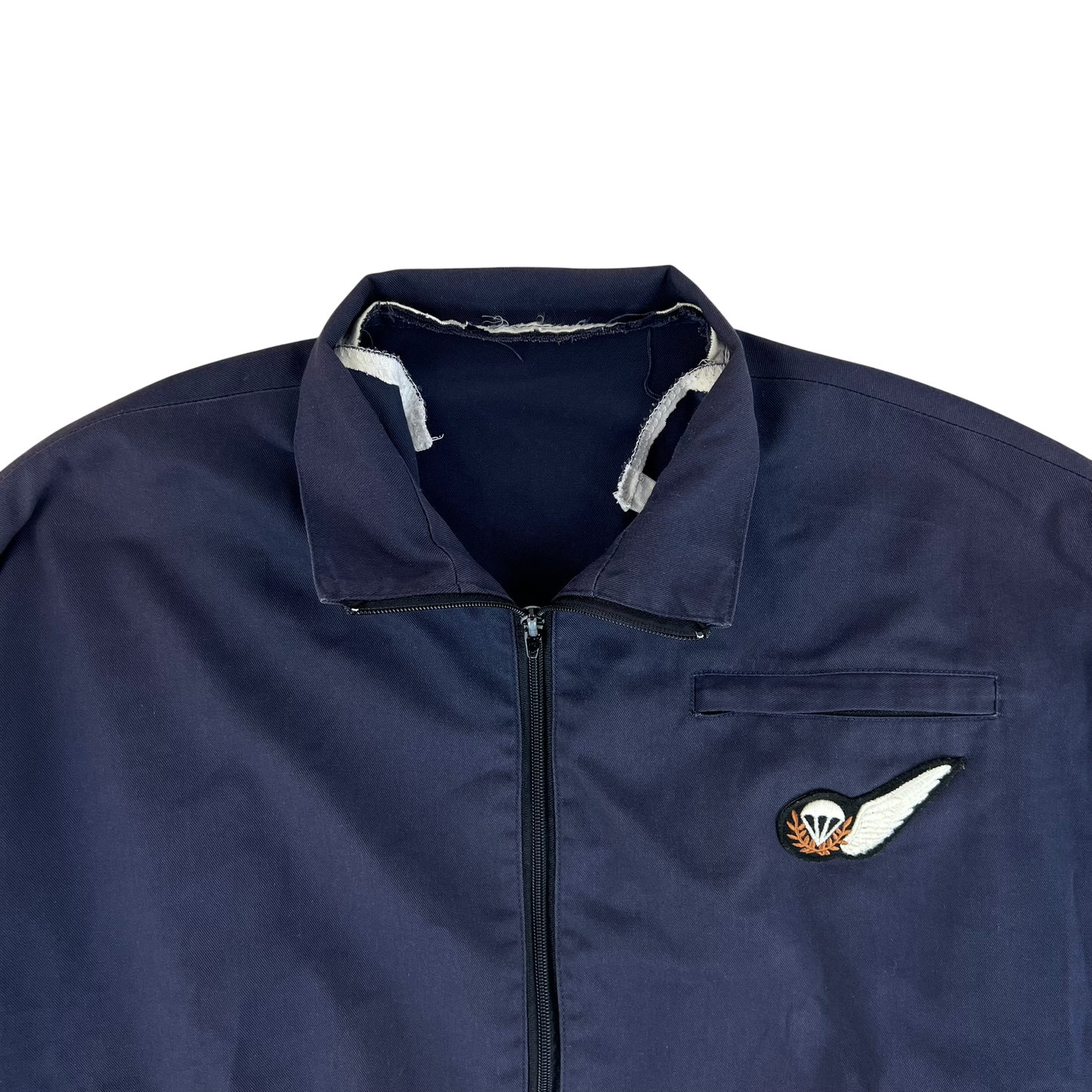 British Army / Tri-Services Navy Blue PTI Tracksuit Top Jacket - Medium