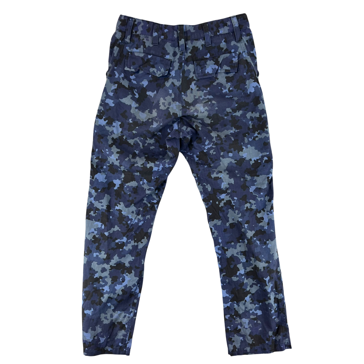 Romanian Navy M2017 Blue Camouflage Ripstop Trousers - W30 L31